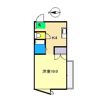 白竜マンション 3階 ワンルーム 賃貸物件詳細