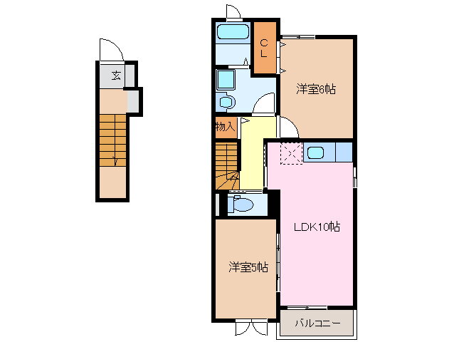 三重県伊勢市小俣町本町 宮川駅 2LDK アパート 賃貸物件詳細