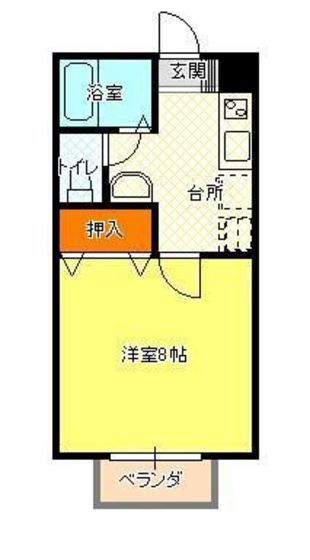 岡山県岡山市北区半田町 1K アパート 賃貸物件詳細