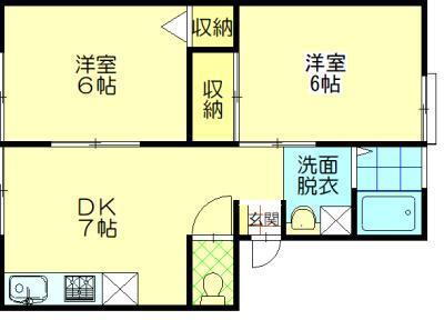 秋田県秋田市川尻若葉町 秋田駅 2DK アパート 賃貸物件詳細