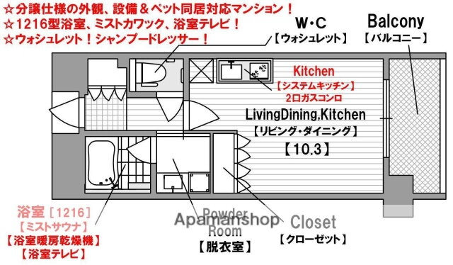 ＣＩＴＹＳＰＩＲＥ難波ＷＥＳＴ 3階 ワンルーム 賃貸物件詳細