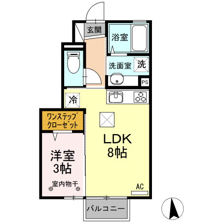 福島県郡山市桜木１ 郡山駅 1LDK アパート 賃貸物件詳細