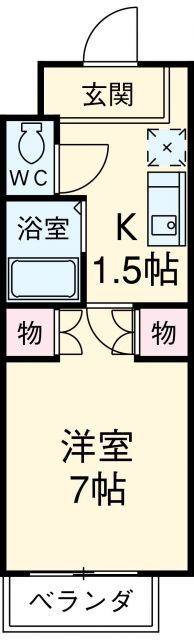 愛知県名古屋市西区市場木町 庄内緑地公園駅 1K マンション 賃貸物件詳細