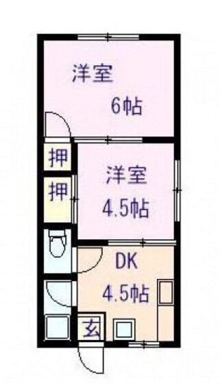 岡山県岡山市南区洲崎３ 2DK アパート 賃貸物件詳細