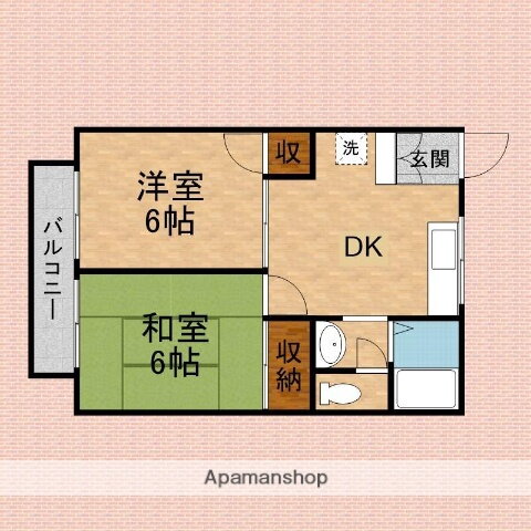 埼玉県入間郡三芳町大字藤久保 鶴瀬駅 2DK アパート 賃貸物件詳細