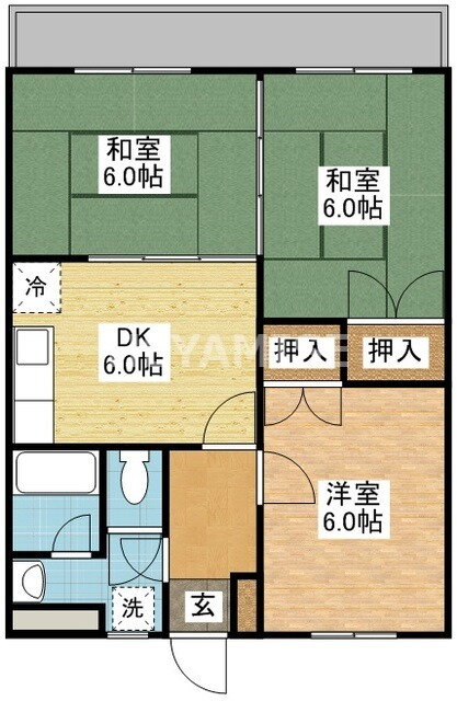 長崎県長崎市田中町 肥前古賀駅 3DK マンション 賃貸物件詳細