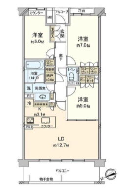 東京都練馬区立野町 吉祥寺駅 3LDK マンション 賃貸物件詳細