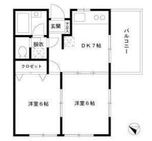 神奈川県横浜市港北区高田西４ 東山田駅 2DK マンション 賃貸物件詳細