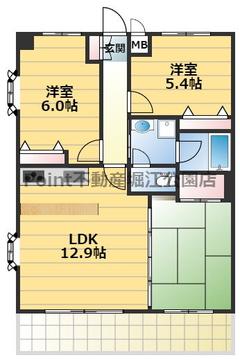 大阪府大阪市西成区天神ノ森２ 岸里玉出駅 3LDK マンション 賃貸物件詳細