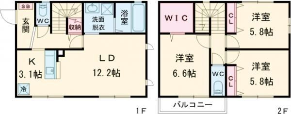 茨城県つくば市谷田部陣場 みどりの駅 3LDK 一戸建て 賃貸物件詳細