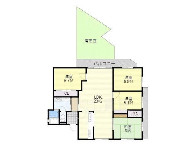大阪府箕面市瀬川４ 石橋阪大前駅 4LDK マンション 賃貸物件詳細