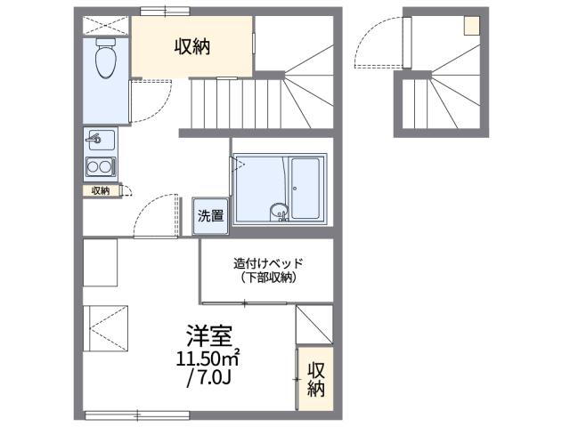 東京都世田谷区粕谷２ 千歳烏山駅 1K アパート 賃貸物件詳細