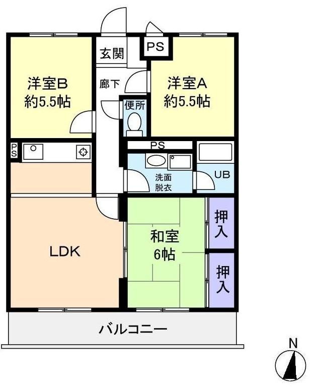 広島県広島市佐伯区隅の浜１ 楽々園駅 3LDK マンション 賃貸物件詳細