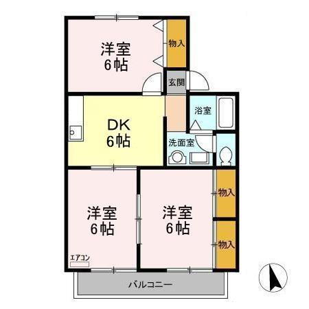 千葉県千葉市緑区おゆみ野中央５ 鎌取駅 3DK アパート 賃貸物件詳細