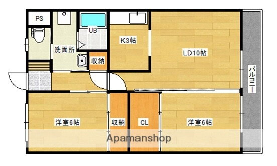 メゾン姫城 2階 2LDK 賃貸物件詳細
