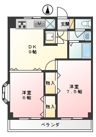 パーシモン西嶺 2階 2DK 賃貸物件詳細