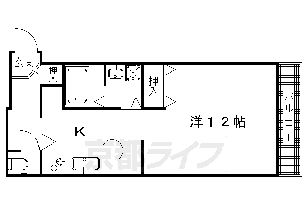 京都府長岡京市開田２ 長岡京駅 1K マンション 賃貸物件詳細