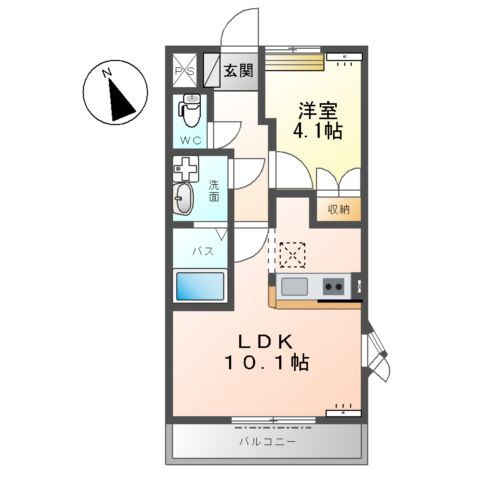 群馬県館林市大谷町 成島駅 1LDK アパート 賃貸物件詳細