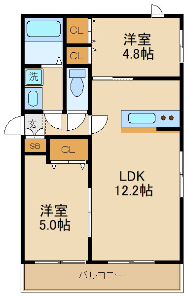 千葉県柏市船戸１ 柏たなか駅 2LDK アパート 賃貸物件詳細