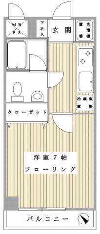 神奈川県川崎市麻生区上麻生５ 柿生駅 1K マンション 賃貸物件詳細