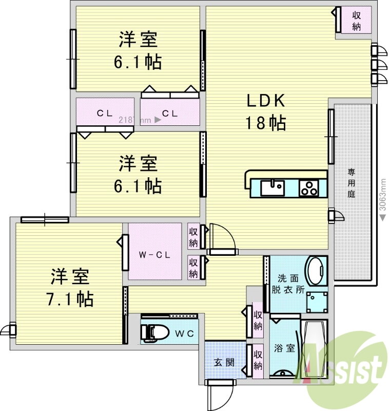 大阪府豊中市小曽根１ 江坂駅 3LDK アパート 賃貸物件詳細