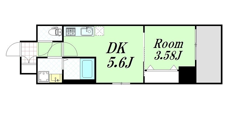 大阪府大阪市東淀川区菅原２ ＪＲ淡路駅 1DK マンション 賃貸物件詳細