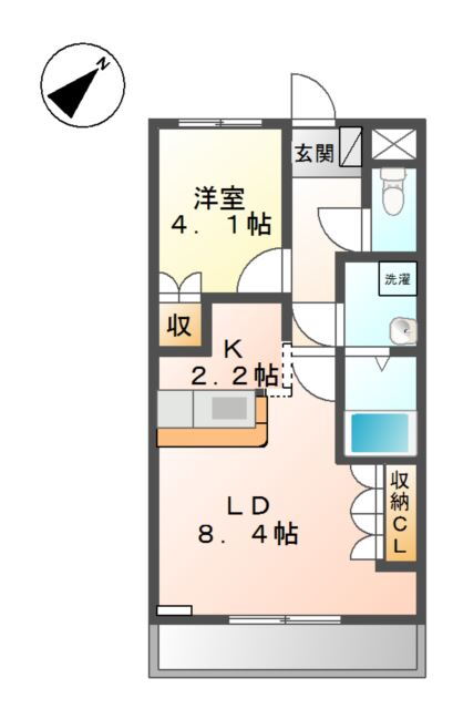 愛知県豊橋市下五井町沖田 小坂井駅 1LDK アパート 賃貸物件詳細