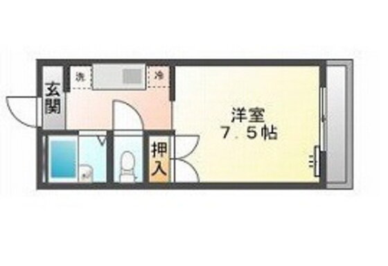 岡山県岡山市北区田中 1K マンション 賃貸物件詳細