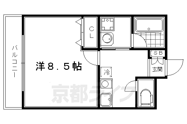 ラルゴ仁王門 3階 1K 賃貸物件詳細