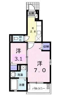 ペルシュワール 1階 2K 賃貸物件詳細