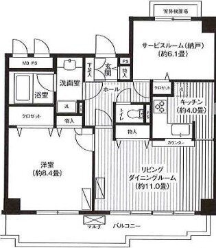 東京都世田谷区下馬６ 学芸大学駅 1SLDK マンション 賃貸物件詳細