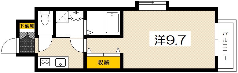 広島県広島市佐伯区五日市中央３ 楽々園駅 1K マンション 賃貸物件詳細