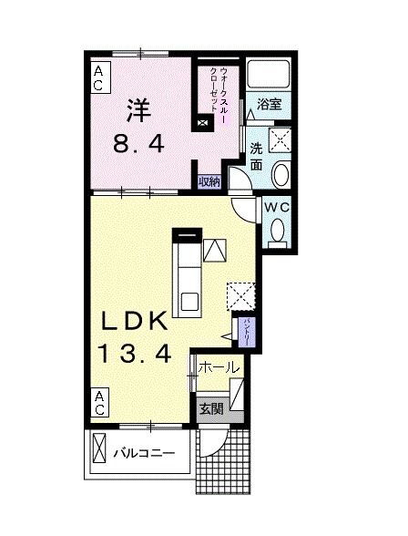 岐阜県岐阜市又丸 北方真桑駅 1LDK アパート 賃貸物件詳細