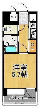 福岡県福岡市中央区黒門 唐人町駅 1K マンション 賃貸物件詳細