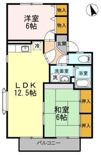 福岡県久留米市小森野３ 久留米駅 2LDK アパート 賃貸物件詳細