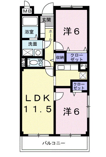 福島県福島市南矢野目字中江 笹谷駅 2LDK アパート 賃貸物件詳細