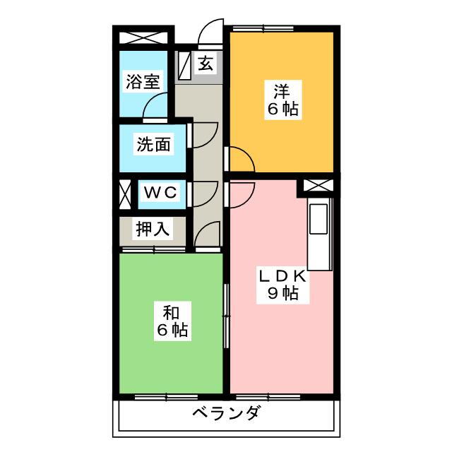 ヴァンベール 3階 2LDK 賃貸物件詳細