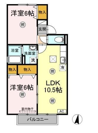 岡山県倉敷市大内 倉敷駅 2LDK アパート 賃貸物件詳細