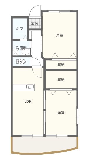 群馬県伊勢崎市今泉町１ 新伊勢崎駅 2LDK マンション 賃貸物件詳細