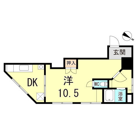 兵庫県神戸市灘区稗原町２ 六甲道駅 1DK マンション 賃貸物件詳細