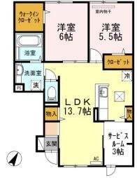 岡山県総社市真壁 総社駅 2LDK アパート 賃貸物件詳細