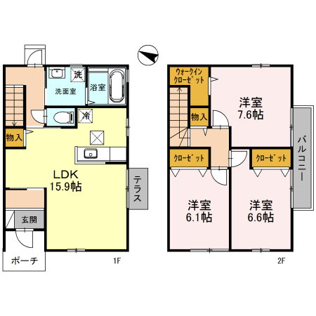 Ｉ－Ｒｉｖｅｒ　Ｃｏｕｒｔ　Ｂ棟 3LDK 賃貸物件詳細