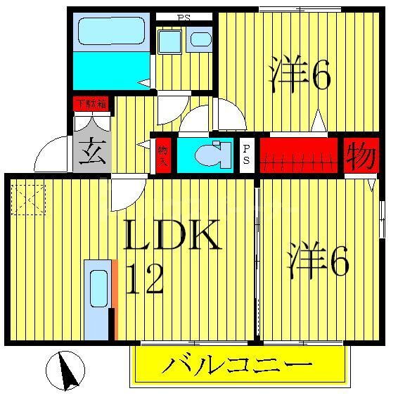 千葉県柏市小青田３ 柏たなか駅 2LDK アパート 賃貸物件詳細