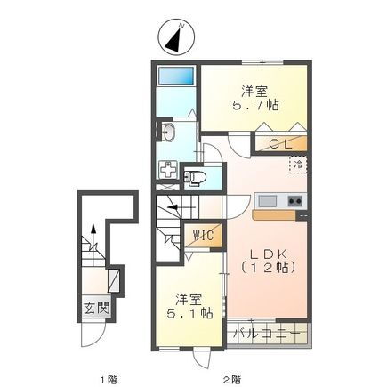 埼玉県さいたま市岩槻区加倉４ 岩槻駅 2LDK アパート 賃貸物件詳細