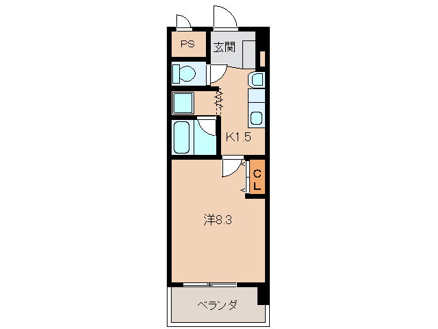 和歌山県和歌山市古屋 八幡前駅 1K マンション 賃貸物件詳細