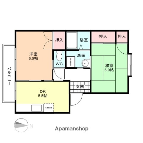 セレナ婦中 2階 2DK 賃貸物件詳細