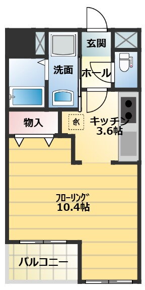 栃木県小山市犬塚３ 小山駅 1K マンション 賃貸物件詳細