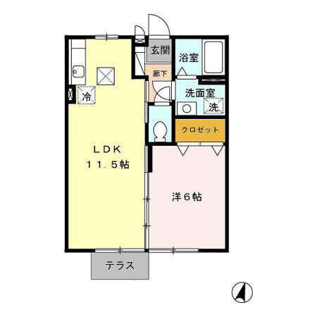 佐賀県鳥栖市村田町 中原駅 1LDK アパート 賃貸物件詳細