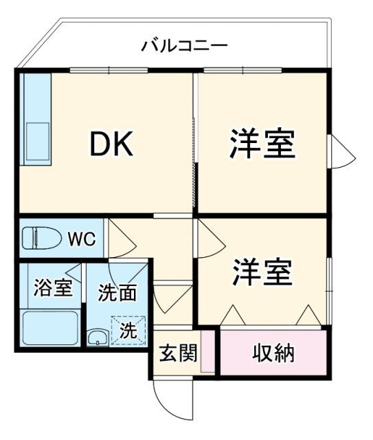 千葉県柏市中新宿２ 南柏駅 2DK マンション 賃貸物件詳細