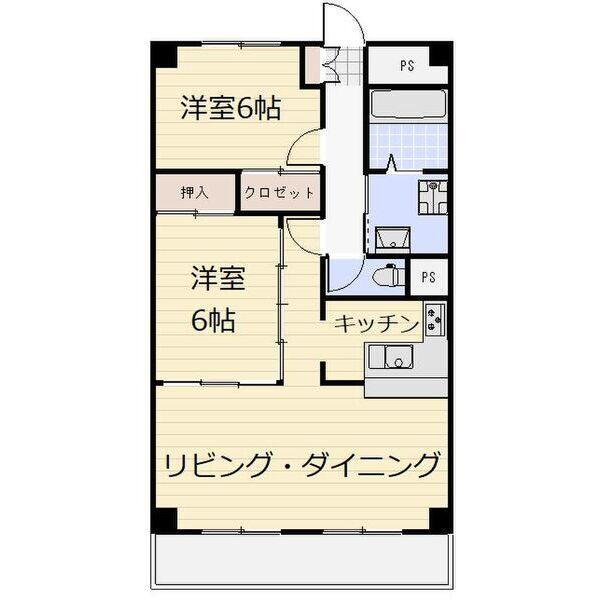 栃木県宇都宮市元今泉２ 宇都宮駅東口駅 2LDK マンション 賃貸物件詳細